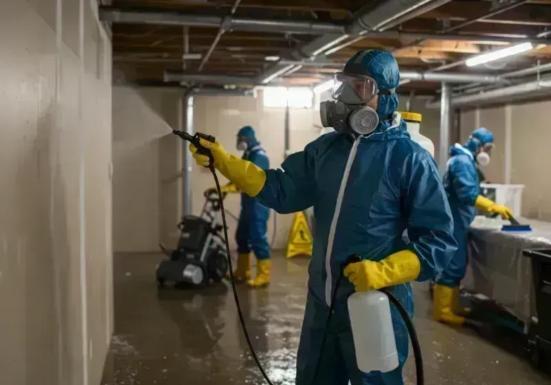 Basement Sanitization and Antimicrobial Treatment process in Wheat Ridge, CO