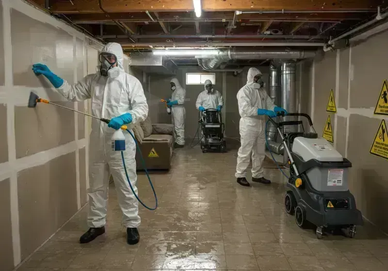 Basement Moisture Removal and Structural Drying process in Wheat Ridge, CO